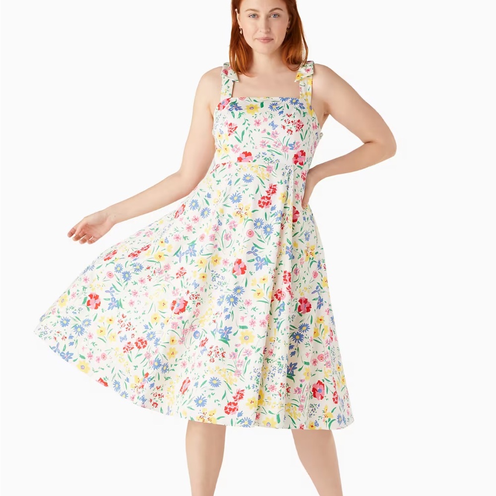 Kate Spade White Floral Dress 0